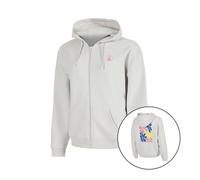 Quiet Please Crush Palm Court Felpa Ragazze - grigio chiaro, rosa neon