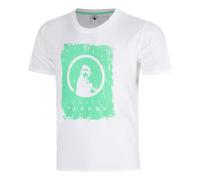 Quiet Please Crush Scraped Maglietta Uomini - bianco, verde, Taglia: XS