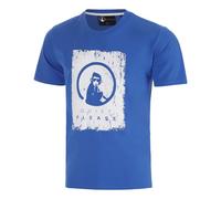 Quiet Please Crush Scraped Maglietta Uomini - blu, bianco