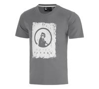 Quiet Please Crush Scraped Maglietta Uomini-grigio scuro, grigio chiaro in Taglia: S