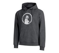 Quiet Please Endlessly Washed Out Loose Fit Felpa Con Cappuccio Uomini in antracite