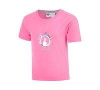 Quiet Please Joy Flower Logo Maglietta Ragazze - rosa, bianco