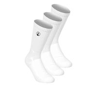 Quiet Please Performance Long Calzini Da Tennis Confezione 3-Bianco in bianco, Taglia: 31-34