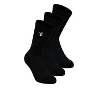 Quiet Please Performance Long Calzini Da Tennis Confezione 3-Nero in nero, Taglia: 35-38