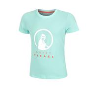 Quiet Please Wild Baseline Logo Maglietta Ragazze in turchese