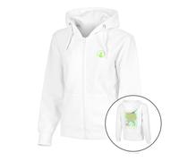 Quiet Please Wild Collage Zip Felpa Donna - Bianco, Multicolore