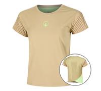Quiet Please Wild Cross Maglietta Donna-Beige,Verde Neon in beige, Taglia: M