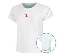 Quiet Please Wild Cross Maglietta Donna-Bianco,Turchese in bianco, Taglia: XS