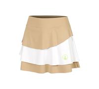 Quiet Please Wild Flounce Gonna Donna-Beige,Bianco in beige, Taglia: XS