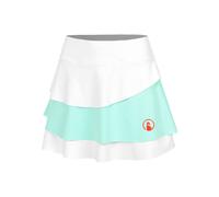 Quiet Please Wild Flounce Gonna Donna-Bianco,Turchese in bianco, Taglia: XS