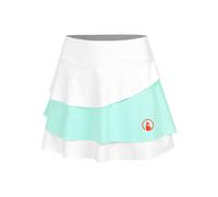 Quiet Please Wild Flounce Gonna Donna - Bianco, Turchese, Taglia: XL