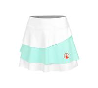 Quiet Please Wild Flounce Gonna Donna - Bianco, Turchese, Taglia: XS