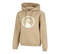 Quiet Please Wild Oversize Embroided Felpa Con Cappuccio Donna - Beige, Verde Neon, Taglia: M