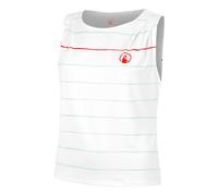 Quiet Please Wild Poach & Stripe Canottiera Donna - Bianco, Turchese, Taglia: XS