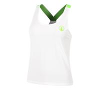 Quiet Please Wild Serve & Volley 2.0 Canottiera Donna-Bianco,Verde Neon in bianco