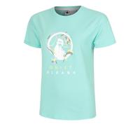 Quiet Please Wild Sketchy Maglietta Donna-Turchese,Multicolore in turchese, Taglia: XS