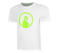 Quiet Please Wild Trainings Maglietta Uomini - Bianco, Verde Neon, Taglia: XS