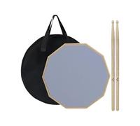 Quiet Practice Pads, Portable Drum Mute Set, 12 Inches Sound Mat with Noise Control Feature, Drum Training Pad with Soft Build, Music Accessory with Compact Design, Drumming Tool for Home and Travel