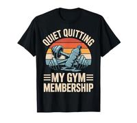 Quiet Quitting My Gym Membership Meme Divertente in Palestra Maglietta