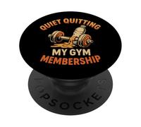 Quiet Quitting My Gym Membership Meme divertente in palestra PopSockets PopGrip Adesivo