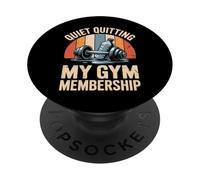 Quiet Quitting My Gym Membership Meme divertente in palestra PopSockets PopGrip Adesivo