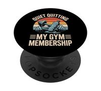 Quiet Quitting My Gym Membership Meme divertente in palestra PopSockets PopGrip Adesivo