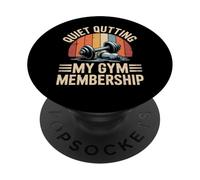 Quiet Quitting My Gym Membership Meme divertente in palestra PopSockets PopGrip Adesivo