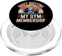 Quiet Quitting My Gym Membership Meme divertente in palestra PopSockets PopGrip per MagSafe