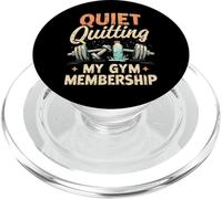 Quiet Quitting My Gym Membership Meme divertente in palestra PopSockets PopGrip per MagSafe