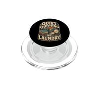 Quiet Quitting My Laundry Umorismo faccende PopSockets PopGrip per MagSafe