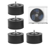 Quiet Support Pads - Vibration Reduction for Air Conditioner Outdoor Units | Four Piece Anti Shake HVAC Pads with Non Slip for Residential Commercial School Workshop and Professional Install