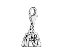Quiges Ciondolo Placcato in Argento per le Donne Scimmie a Sei Sensi per Bracciali e Accessori