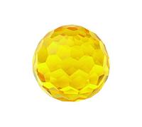 Quiges Diamante taglio 10 mm Eligo pietra gialla per anello e gancio in argento, Vetro