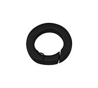 Quiges Donna Anello di Collegamento Acciaio Inox Nero 17mm per Collane e Ciondoli Moneta
