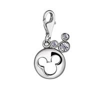 Quiges Donna Charm Ciondolo Argento Medaglione del Topo per Bracciali e Accessori
