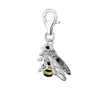 Quiges Donna Charm Ciondolo Placcato Argento Ape per Bracciali e Accessori