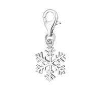 Quiges Donna Charm Ciondolo Placcato Argento Persone della Neve per Bracciali e Accessori
