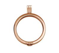 Quiges Donna Ciondolo a Moneta 33mm Acciaio Inox Oro Rosa per Collane e Monete