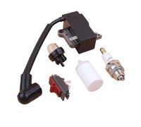 QUIGHZX Kit Bobina di accensione, Interruttore di accensione/spegnimento, Candela, Lampadina di adescamento, Adatto for decespugliatore 235R 232R 232L 240RJ 537038501