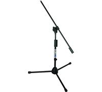 QUIK LOK - A/305 BK, ASTA MICROFONICA bassa a giraffa con base IN-SYNC