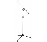 Quik Lok A/492 BK EU - Asta per microfono con braccio telescopico, filettatura EU, colore: Nero