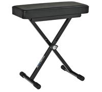 Quik Lok BX8 Panchetta Serie Basic per piano o tastiera cuscino imbottito, Nero