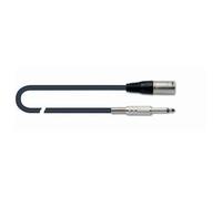 Quik Lok Cavo Sbilanciato XLR / Jack mono maschio 6,3mm da 3 m Cavo microfono pr