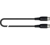 QUIK LOK - Cavo MIDI STRIX SX/164-2 DIN 5 Poli Maschio A Maschio, 2 Metri, Nero