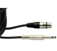 QUIK LOK - Cavo XLR Femmina/Jack TS 6.3 mm Mono 3 m Serie STRIX per Microfono e Audio, Colore Nero, MX/777-3