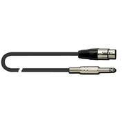 QUIK LOK - Cavo XLR Femmina/Jack TS 6.3 mm Mono 9 m Serie STRIX per Microfono e Audio, Colore Nero, MX/777-9