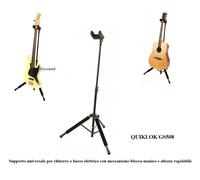 QUIK LOK GS/508 SUPPORTO UNIVERSALE PER CHITARRA BASSO SISTEMA AUTO-BLOCCAGGIO