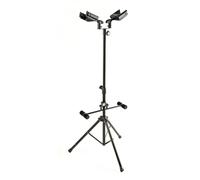 QUIK LOK - GS/528 Supporto Universale Serie GS, per 2 Chitarre Acustica/Elettrica, Con Meccanismo Blocca-Manico e Appoggia Corpo Ripiegabile, Richiudibile, Colore Nero