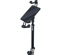 QUIK LOK - IPS/13 SUPPORTO UNIVERSALE PER TABLET Supporto per Tablet Universale, Dotato di 2 Stoppers Flessibili, Piattaforma Ruotabile a 360°, Adatto per Asta Microfono o Leggio, Colore Nero