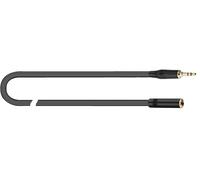 QUIK LOK - JUST/J35J35F-3 Cavo Prolunga Minijack Stereo Maschio A Femmina 3.5 mm, 3 m Nero